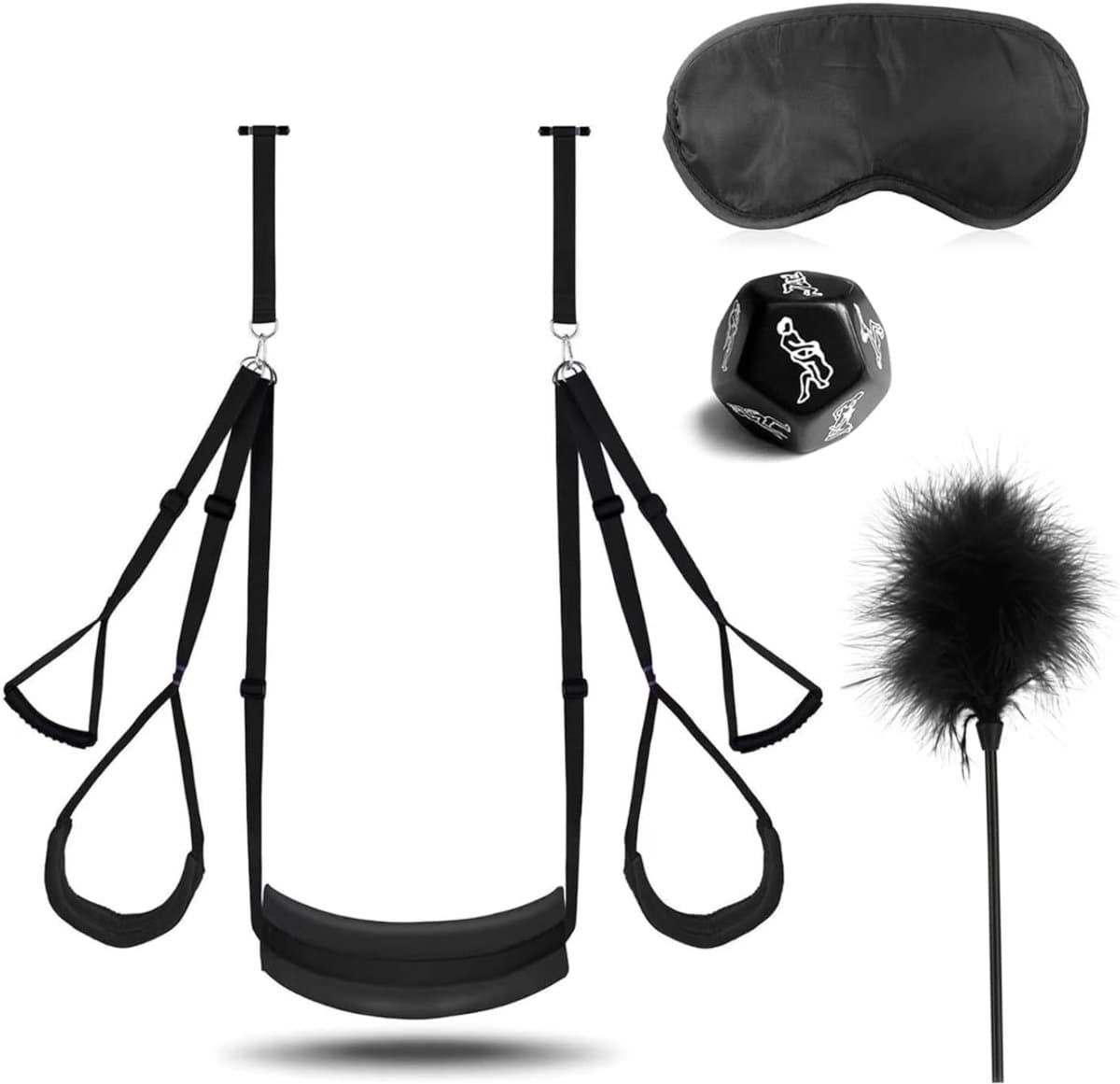 DYNA® Sex Schommel - Sex Stoel - Bondage - Zwart - 35cm x 21cm x 9cm — afbeelding 1