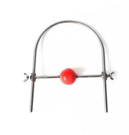 Verstelbare Gag Bal - Mondknevel - Rood - 4 Cm - RVS - BDSM — thumbnail 1