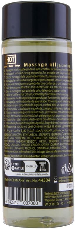 Hot - Jasmine 100ml Massage olie - Transparant — thumbnail 2