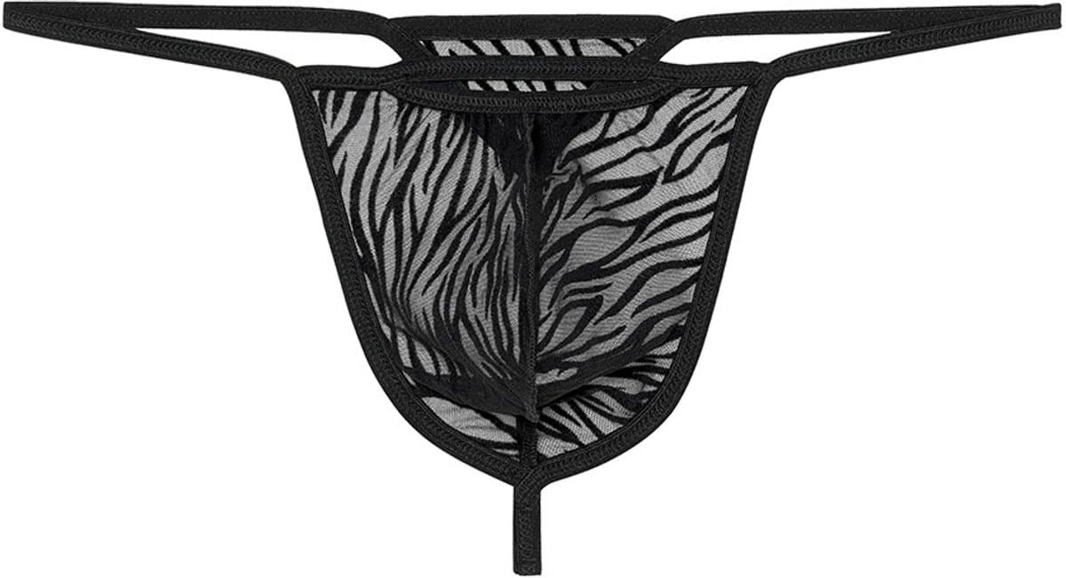 WOH heren microfiber G-string personal allure zwart — afbeelding 1