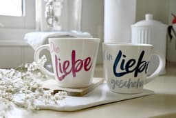 Set van 2 Mokken met Liefdevolle Tekst - Cadeau voor Valentijn, Jubileum of Bruiloft — thumbnail 3