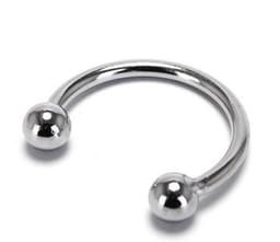 Eikelring RVS - 28MM – Met Kogeluiteinden – Intiem Accessoire – Staal — thumbnail 1