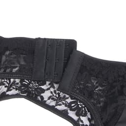 Zeloria Jarretel Set met Kant & PU Leer – Inclusief Slip – Zwart – S – Exclusief Kousen — thumbnail 9