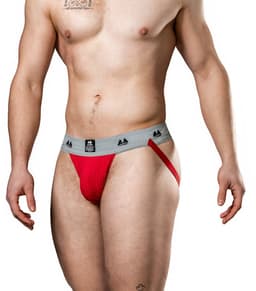 MM Sports Original Edition Swimmer/Jogger Jockstrap 2 inch Red - MAAT S - Heren Ondergoed - Jockstrap voor Man - Mannen Jock — thumbnail 10