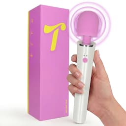 Tickle Toys Wander Lust - Magic Wand Vibrator - 12 Trilstanden - Oplaadbaar en Fluisterstil - Sex Toys voor Vrouwen - Massage Apparaat - Krachtige Clitoris Stimulator - Seksspeeltjes - Cadeau voor Vrouwen - Flexibele Kop - Lila — thumbnail 1