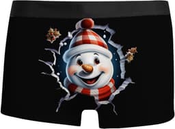 Grappige Kerst Boxershort Heren - Comfortabel Ondergoed met Feestelijke Print — thumbnail 3