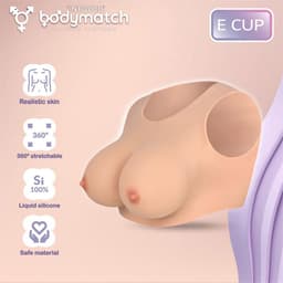 Bodymatch - Bowie - Realistische Siliconen Borstprothese - Cup E — thumbnail 4