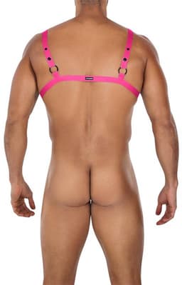 Cut4Men - C-Ring Gekruist Harnas - Tuigje - Roze — thumbnail 7