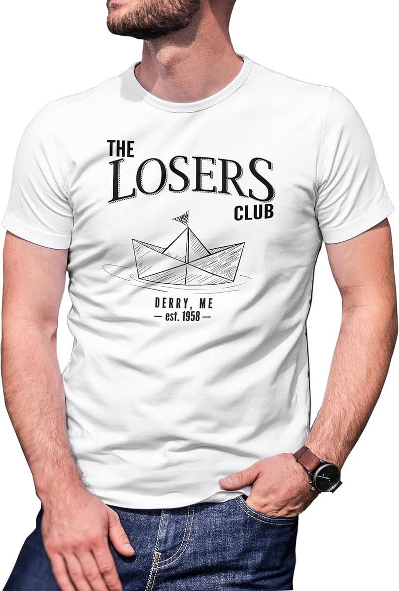 Heren T-Shirt met enge Clown Ontwerp - Film Thema Kleding — afbeelding 1