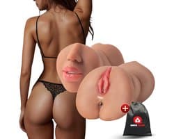 Quick Relief Selena™ - Masturbator - Pocket Pussy - 3 in 1 - Blowjob - Stroker - Seks Toys voor Mannen - Kunstvagina - voor Heren - Sex Speeltje - 500 gram