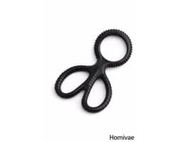 Homivae - Cockring met Ballenspreider – 2-in-1 Penisring & Scrotum Ring – Vertraagd Klaarkomen