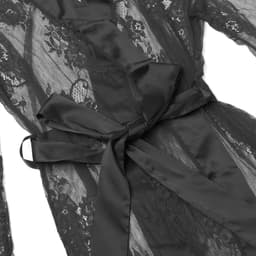 Luxe Erotische Kimono Dames – Sexy Lingerie – Lingerie Erotisch – Zwart – Transparante Kant Kimono – Verleidelijke lingerie & ochtendjas – High End – Chique – Clubwear – Satijn Strikceintuur– Elegante Nachtkleding – Dare to Undress – S, M, L, XL,XXL — thumbnail 6