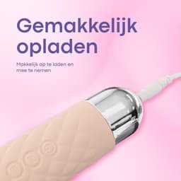 Pure Pleasure® Vibrator voor Vrouwen – Magic Wand Vibrator met 3 Opzetstukken – Seksspeeltjes voor Vrouwen & Koppels – G-spot & Clitoris Stimulator – Oplaadbaar – Fluisterstil – Siliconen – Roze — thumbnail 7