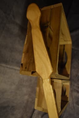Spanking lat - 'Spatula' naturel - BDSM - Sex speeltjes - Erotiek - Sex Toys - SM spanking - Dominantie Sexspeeltjes voor Koppels - BDSM Sex Toys Vrouwen en Mannen — thumbnail 4