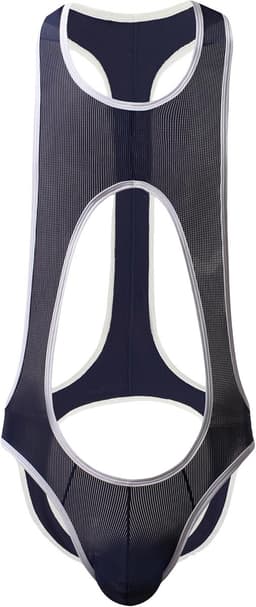 Heren Ronde Hals Ademende Jockstrap Bodysuit Strakke Turnpakje Jumpsuit — thumbnail 5