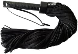 Rouge - Lange Suede Flogger - Zwart — thumbnail 3