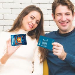 Koppel Spel - Vragen Kaarten - Date Night - 50 Interactieve Vragen - 9 x 6.6 cm — thumbnail 4