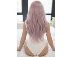 Sekspop Masturbator Pruik Licht Paars voor Love Doll Sexpop Blyelove.nl®