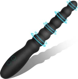 Daity Vibrerende anale kralen en butt plug voor beginners – Oplaadbare siliconen kogelvibrator, waterdicht, G-punt en prostaatstimulator voor mannen, vrouwen en stellen — thumbnail 1