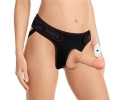 LOVETOY Strap-on With Vibrating Dildo And Remote Control 7.0