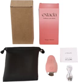 Extacia Tong Vibrator voor Vrouwen - Dildo - Clitoris & G-Spot Stimulator - Sex Toys voor Vrouwen - Seksspeeltjes - Inclusief Opbergtasje & Schoonmaakmiddel — thumbnail 1