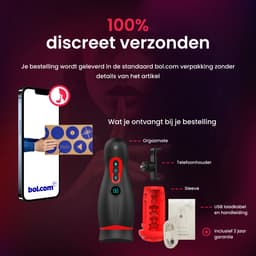 Orgazmate - Sara de Masturbator Voor Man - Sex Toys Voor Mannen - Met Warmtefunctie, APP Control & Mobiele Houder - 9 Zuig & Vibratiestanden - Pocket Pussy - USB Oplaadbaar — thumbnail 2