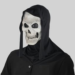 Halloween masker - Eng spookgezichtsmasker - Schedelmasker - Carnavalskostuum - Maskerademasker - Maskeradekostuum - Eng en realistisch - Horror siliconen masker - Feestkleding hoofdbedekking - Volwassen masker voor Halloween - Zwart — thumbnail 4