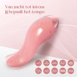 Extacia Tong Vibrator voor Vrouwen - Dildo - Clitoris & G-Spot Stimulator - Sex Toys voor Vrouwen - Seksspeeltjes - Inclusief Opbergtasje & Schoonmaakmiddel — thumbnail 2