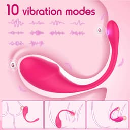 Lzwintrading Vibrators voor Vrouwen met App Control - Sex Toys voor Vrouwen Koppels - G Spot Bullet Vibrator met 10 Vibratie Standen- Clitoris Stimulator - Dildo Vibrator Realistisch - Seksspeeltjes - Erotiek - Vibrerend Ei - Anale Speeltjes — thumbnail 8