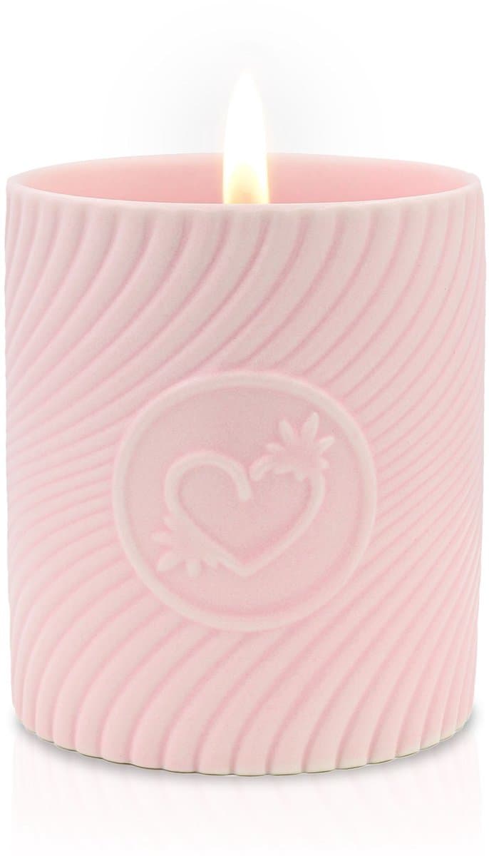 HighOnLove - Pink Massage Kaars Lychee Martini — afbeelding 1
