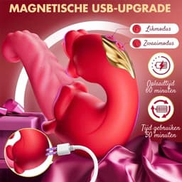 Sex Toys voor Vrouwen Likkende Tong Vibrator - Vibrators voor Vrouwen - Tong Vibrator - Clitoris Zuiger – Diep Waterdicht – Bef Vibrator met 10 Sterke Standen - Siliconen - Discreet Verzonden - Roze — thumbnail 2