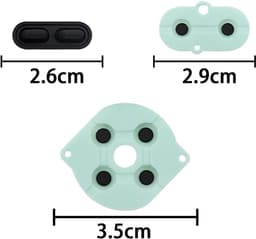 Conductive Glue AB - Key Cross Key - GBC Game Console - Rubber Pad voor Game Boy Color en Gameboy — thumbnail 3