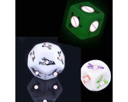 Erotische dobbelstenen set 3 stuks - De luxe dobbelspel - Glow in the dark - sex dobbelsteen