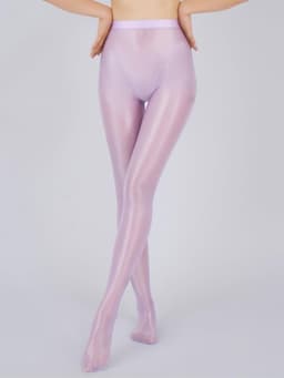 Glanzende dames panty - zijdeglad met olieglans voor dans en toneel — thumbnail 3
