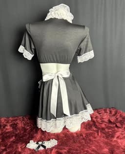 Frans Meisje Cosplay Kostuum Sissy Schort Set - Halloween & Speelse Lingerie — thumbnail 4
