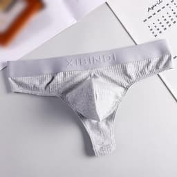 Heren Sexy Ondergoed Slip - Ademende Katoenen G-String met U-Vorm Pouch — thumbnail 4