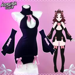 Bowknot Cosplay Sweater Kostuum - 3-delig Premium Sweater voor Lingerie — thumbnail 6