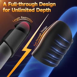 Daity Masturbator Mannen Vibrator – APP Gestuurde Penistrainer – Eikel Stimulator – Vibrerende Stroker – Oplaadbaar Seksspeeltje voor Mannen - Zwart — thumbnail 4