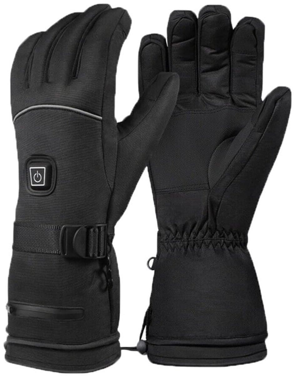 Verwarmde handschoenen - Handschoenen verwarmd - Elektrische verwarming - Winter - Oplaadbaar - Waterdicht - Winddicht - Zwart - Unisex - Maat L/Onesize — afbeelding 1