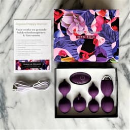 House of Delight Happy Woman Kegelset – 4 Kegels + Vibrerende Kegel met Afstandsbediening – Silicone — thumbnail 5