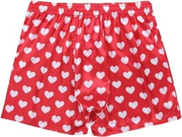 Satijnen boxershorts voor heren met rendiergewei-patroon – Sexy kerstondergoed in M-XXL — thumbnail 4