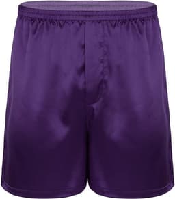 Heren Boxershorts Satijn Glans Losse Onderbroek Zijden Look Pyjamabroek — thumbnail 1
