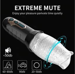 Elektrische Masturbator voor Mannen – Pocket Pussy – Vibratie & Zuigfunctie – USB-C Oplaadbaar – Zwart — thumbnail 4