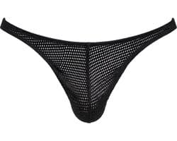 Barcode Berlin Thong Lor Black - MAAT S - Erotisch Heren Ondergoed - String voor Man - Sexy mannen String