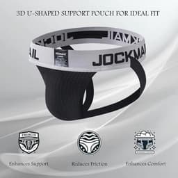 Heren Jockstrap Athletic Supporter Ondergoed Sport Jock Strap Slip — thumbnail 4