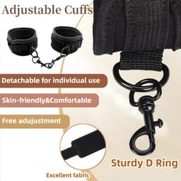 Oneay BDSM Spreidstang met Hand- en Enkelboeien – Verstelbare Bondage Spreidstang 63 cm – SM Seksspeeltje voor Stellen — thumbnail 5