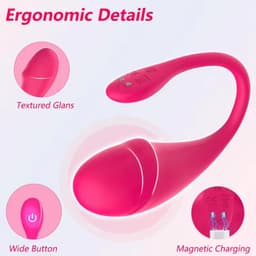 Blushie Luxe Vibrerend Ei met Afstandsbediening - Vibratie-eitje - 10 Standen - Oplaadbaar - Waterproof - Roze — thumbnail 2