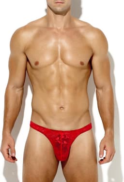 Sexy Ondergoed voor Heren - Transparante Tanga van Kant — thumbnail 5
