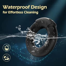 Daity Cockring Vibrerend – 9 Vibratiestanden en Verwarmingsfunctie – Seksspeeltje voor Mannen en Koppels – Duo Genot,Langduriger– App en knopbediening – Ø 38 — thumbnail 3