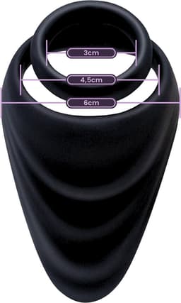 VIVIDIA Silicone Cockring – Penis Ring – Erectie Versterker – Hardere & Langdurige Erecties met Ultra Comfort - Perineum stimulatie – Sex Toy voor Mannen – Zwart — thumbnail 2